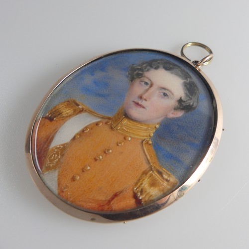 157 - Alfred Edward Chalon (British, 1780-1860), Portrait Miniature of a young Officer of the 33rd Regimen... 