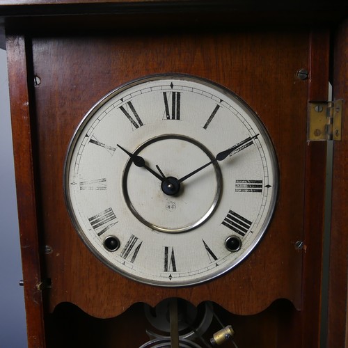 224 - An American shelf clock, H 51cm x W 35cm.