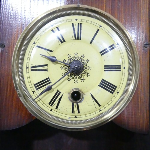 225 - A Victorian onyx and gilt-metal Mantle Clock, of architectural form, 30cm high x 24cm wide, together... 