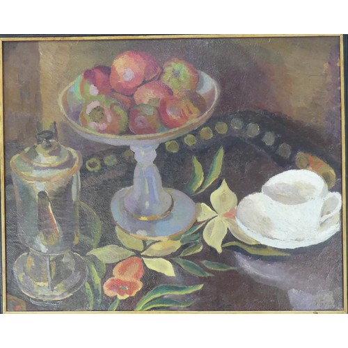 190 - Duncan Grant (British, 1885-1978), Still life with Compotier, oil on canvas, signed 