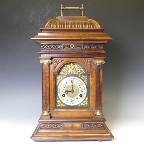 232 - A late 19th century German walnut and gilt-brass mounted Mantel Clock and 'Symphonica Harmonie' Musi... 