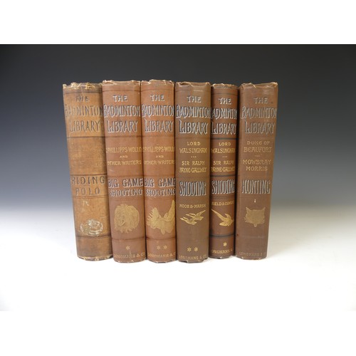 4 - Badminton Library; Riding Polo, 1891, Big Game Shooting, 2nd edition, 1895, two vols., both bearing ... 