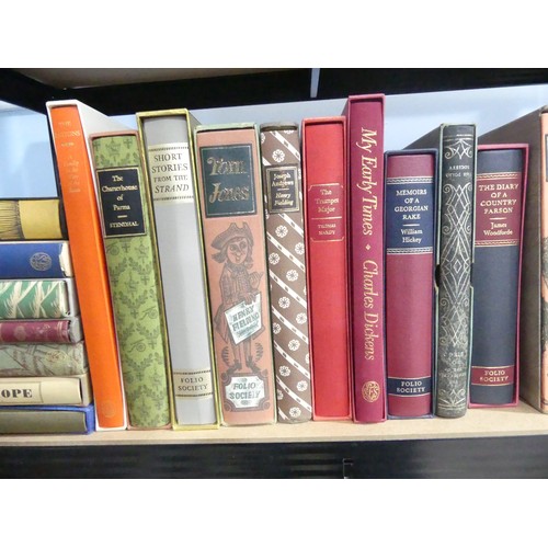 9 - Folio Society; a quantity of assorted titles, including Defoe, Dickens, Short Stories, Poetry etc., ... 