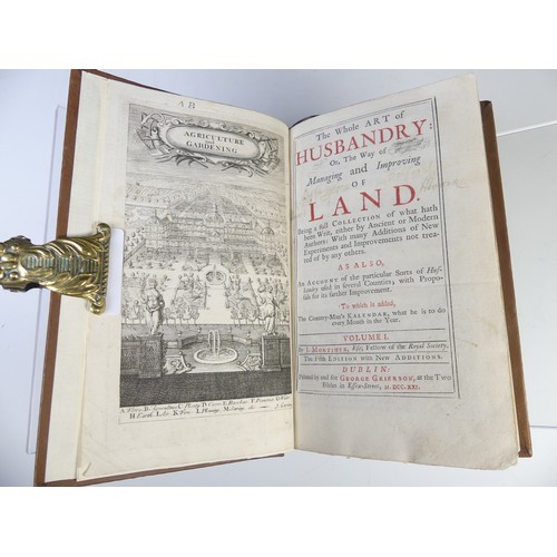 50 - Mortimer (J); 'The Whole Art of Husbandry or the way of Managing and Improving of Land', printed by ... 