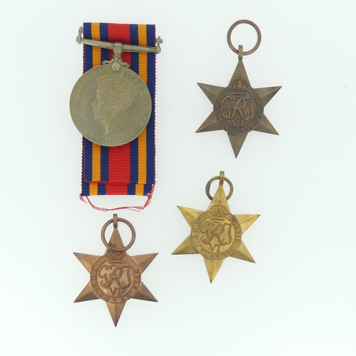 98 - A W.W.I trio of Medals, 1914-15 Star, British War Medal and Victory Medal, awarded to E. C. Mackenzi... 