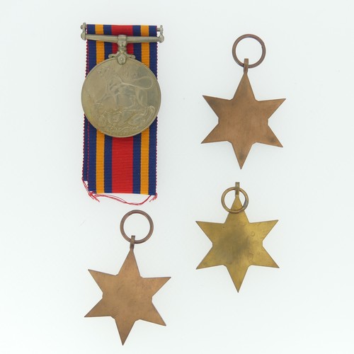 98 - A W.W.I trio of Medals, 1914-15 Star, British War Medal and Victory Medal, awarded to E. C. Mackenzi... 