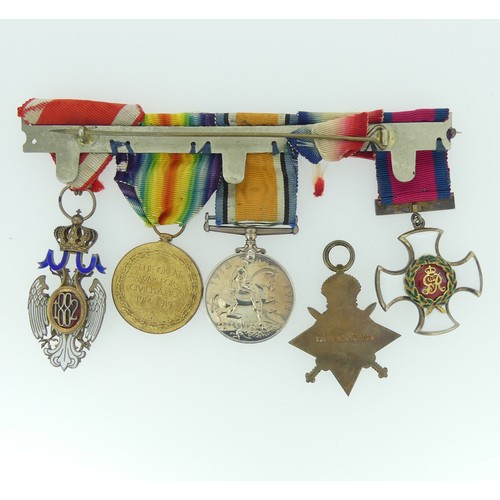 99 - Colonel George Hamilton Gordon, C.M.G., D.S.O., a group of six medals, comprising Companion of the M... 