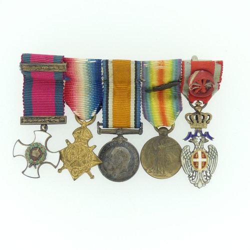 99 - Colonel George Hamilton Gordon, C.M.G., D.S.O., a group of six medals, comprising Companion of the M... 