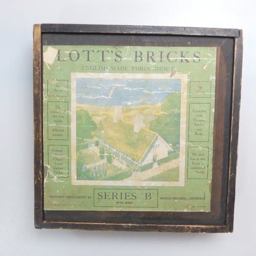 431 - Lott's Bricks - Solid Stone Building Bricks, six boxed seats, 2, 2A, 3A, 4A, Tudor Blocks 2, and Ser... 