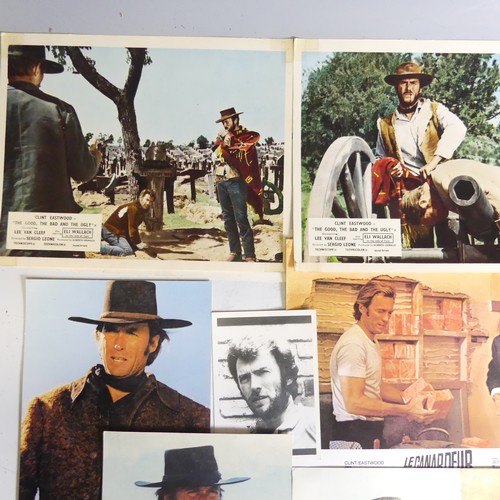 75 - A large quantity of Clint Eastwood cinema lobby card sets, including two 'The Good The Bad The Ugly'... 