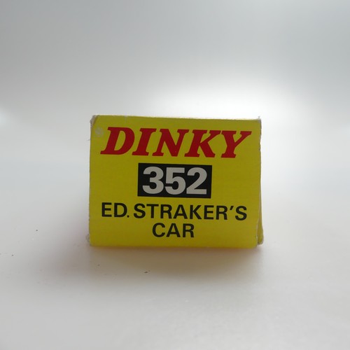 Dinky: 352 Ed. Straker's Car, gold plated body with silver