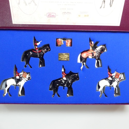 452 - Britains, Set 5195 and Set 5295 The Life Guards Mounted Band, Set 1 limited edition no.2057 of 2500,... 