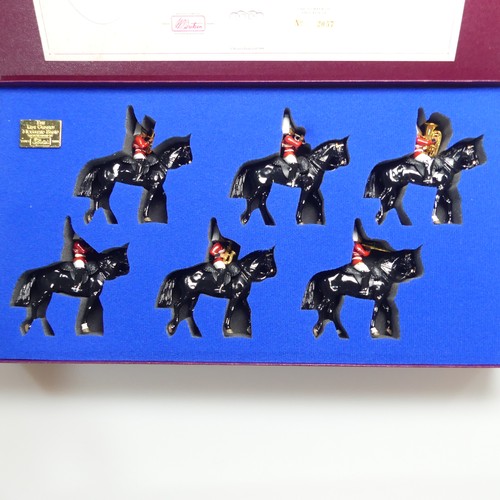 452 - Britains, Set 5195 and Set 5295 The Life Guards Mounted Band, Set 1 limited edition no.2057 of 2500,... 