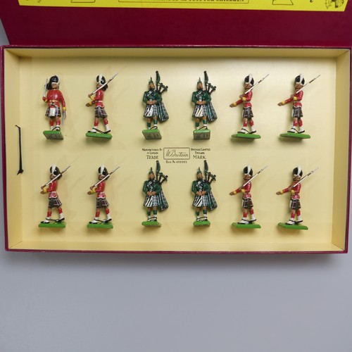 451 - Britains, Three Limited Edition Sets: Set 5183 Cameron Highlanders, no. 0666 of 3000, Set 5185 Seafo... 