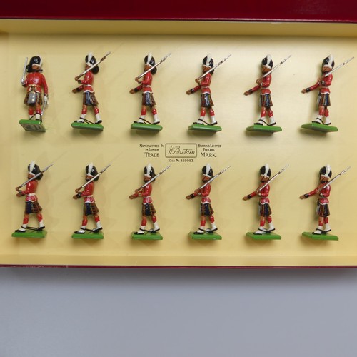 451 - Britains, Three Limited Edition Sets: Set 5183 Cameron Highlanders, no. 0666 of 3000, Set 5185 Seafo... 