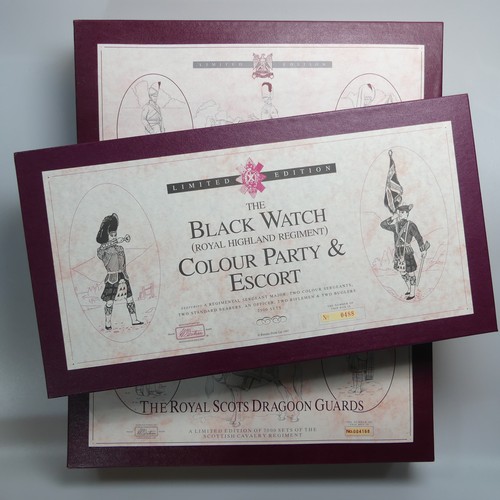 457 - Britains, Set 5297 The Black Watch (Royal Highland Regiment) Colour Party and Escort, limited editio... 