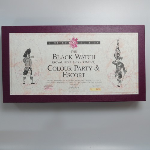 457 - Britains, Set 5297 The Black Watch (Royal Highland Regiment) Colour Party and Escort, limited editio... 