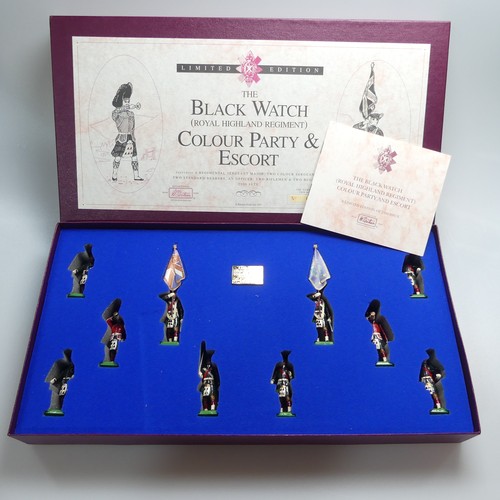 457 - Britains, Set 5297 The Black Watch (Royal Highland Regiment) Colour Party and Escort, limited editio... 