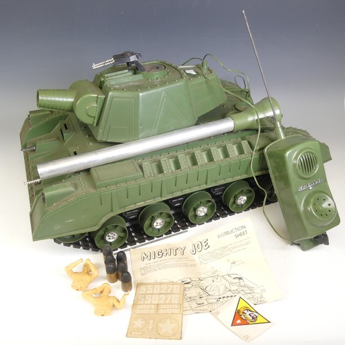 432 - De Luxe Topper Toys 'Mighty Joe' plastic battery operated remote control Tank, approximately 90cm lo... 