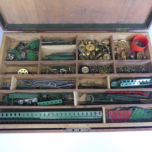 449 - A quantity of vintage Meccano, red and green contained in two boxes including instruction manuals an... 