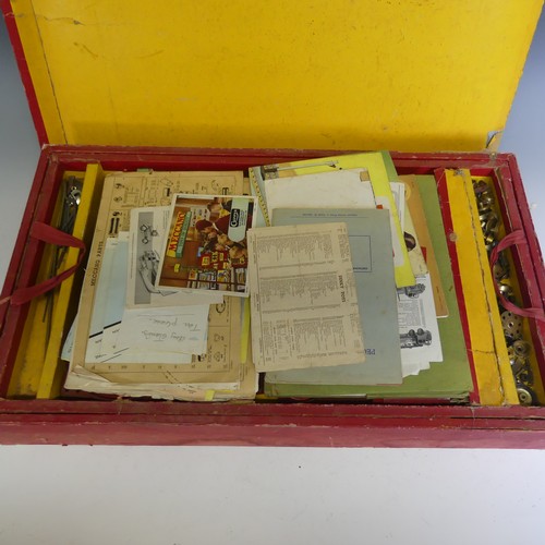 449 - A quantity of vintage Meccano, red and green contained in two boxes including instruction manuals an... 