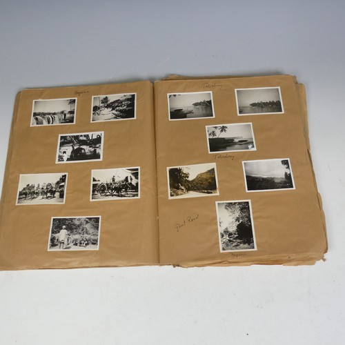 84 - India: an album of late 1940's/1950's black and white photographs and postcards of India, including ... 