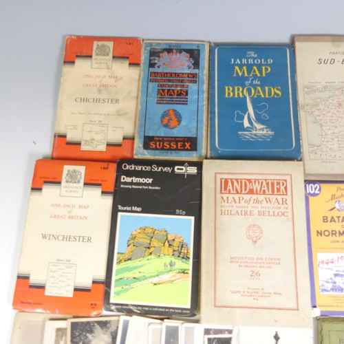 72 - A collection of mid-20thC Maps, including Bacon's Motoring and Cycling Road Map of Central Ireland, ... 