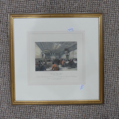 283 - The General Post Office, framed print, interior view of GPO East building, limited edition of 990 pr... 