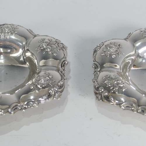 5 - A pair of American sterling silver Bon Bon Dishes, by Gorham Manufacturing Co., of foliate design, r... 