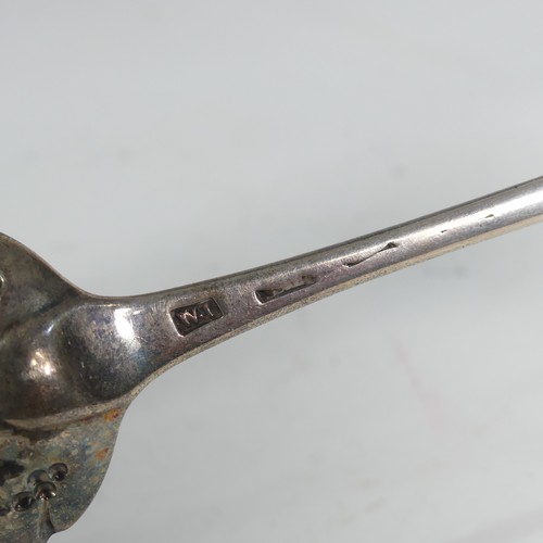 38 - A pair of George III silver Serving Spoons, makers mark 'W.T', hallmarked London, 1774, with later b... 