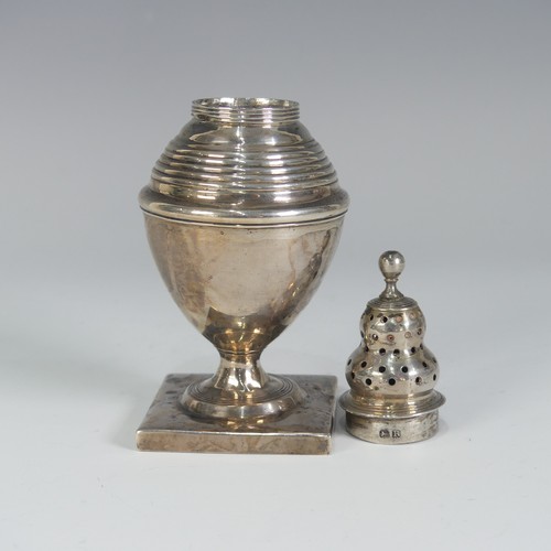 67 - A George III silver Sugar Caster, by John Merry, hallmarked London 1812, of traditional form with re... 