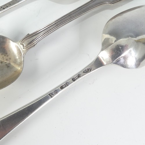 76 - A George III silver Table Spoon, by Thomas Dene, hallmarked London 1765, Hanoverian pattern, initial... 