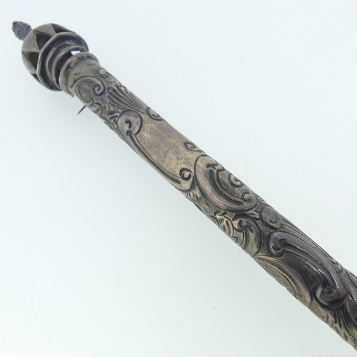 88 - An Edwardian silver Sealing Wax Holder Vesta Combination, by Levi & Salaman, hallmarked Birmingh... 