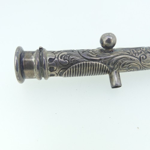 88 - An Edwardian silver Sealing Wax Holder Vesta Combination, by Levi & Salaman, hallmarked Birmingh... 