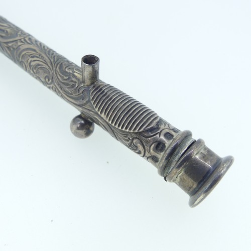 88 - An Edwardian silver Sealing Wax Holder Vesta Combination, by Levi & Salaman, hallmarked Birmingh... 