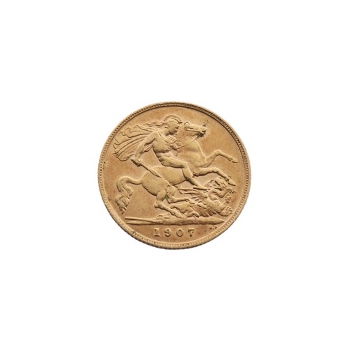 732 - An Edwardian gold Half Sovereign, dated 1907.