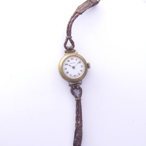 228 - A Rado Jubile Wristwatch, as found, damage to one corner, together with a gold plated hunter pocket ... 