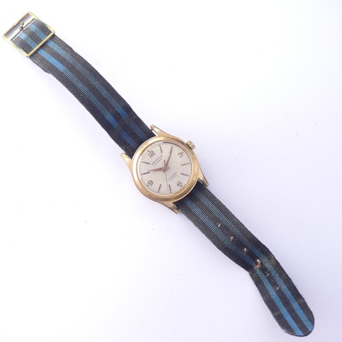 228 - A Rado Jubile Wristwatch, as found, damage to one corner, together with a gold plated hunter pocket ... 