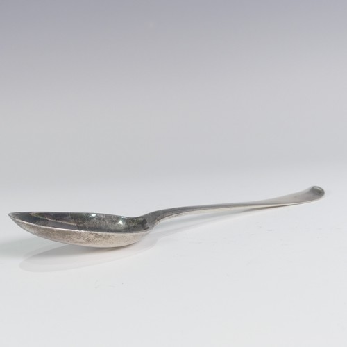 98 - A Queen Anne Britannia silver Spoon, by Pierre Platel, hallmarked London, 1709, Hanoverian rattail p... 