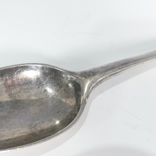 98 - A Queen Anne Britannia silver Spoon, by Pierre Platel, hallmarked London, 1709, Hanoverian rattail p... 