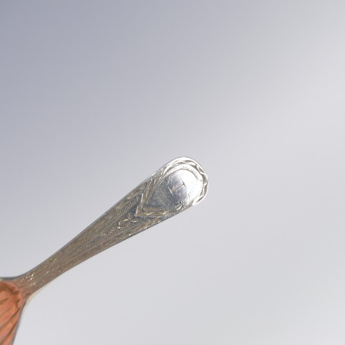 101 - A George III silver Caddy Spoon, by Charles Hougham, hallmarked London, 1782, with shell bowl and br... 