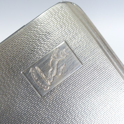 114 - A small George V silver Cigarette Case, by W G Sothers Ltd., hallmarked Birmingham 1929, of rectangu... 