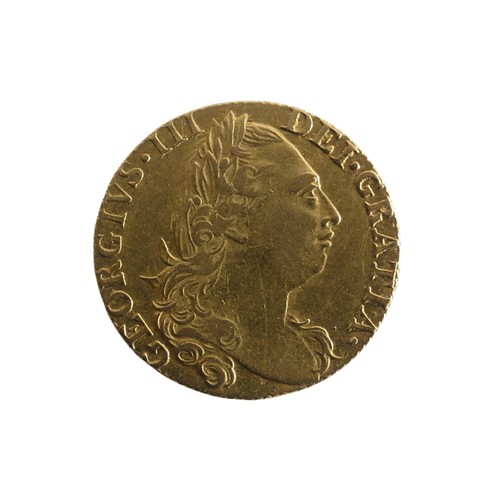 602 - A George III gold Guinea, dated 1775.Provenance; The Jeffery William John Dodman Collection of Coins... 