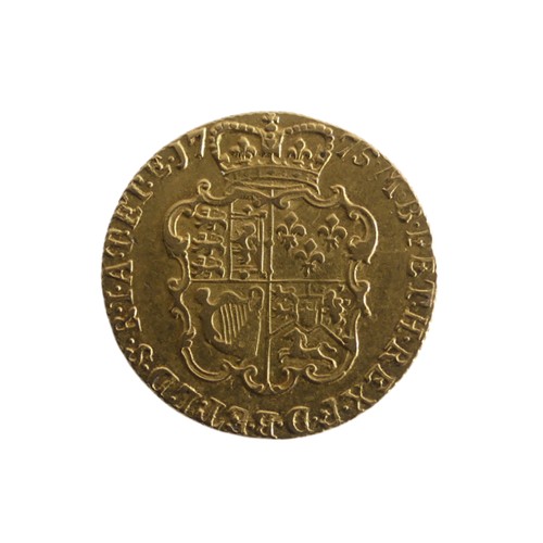 602 - A George III gold Guinea, dated 1775.Provenance; The Jeffery William John Dodman Collection of Coins... 