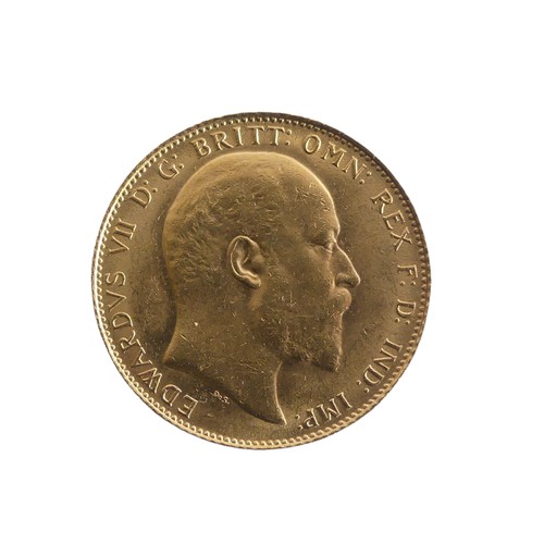 603 - An Edwardian gold Sovereign, dated 1909.Provenance; The Jeffery William John Dodman Collection of Co... 