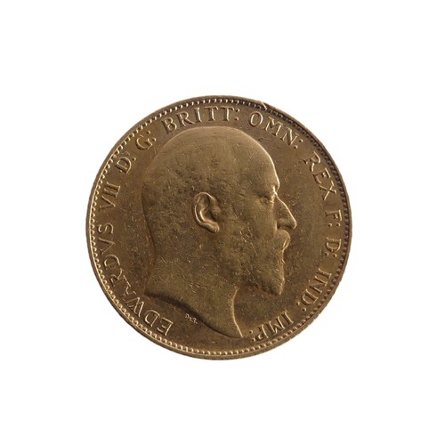 621 - An Edwardian gold Sovereign, dated 1910.Provenance; The Jeffery William John Dodman Collection of Co... 