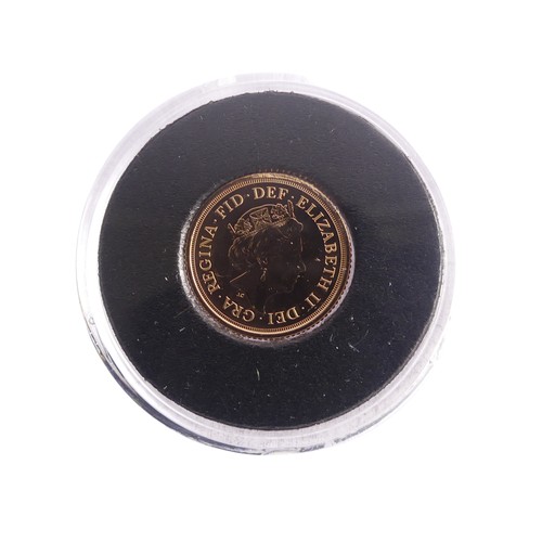 625 - An Elizabeth II gold Half Sovereign, dated 2018, in perspex case, with Harrington & Byrne 'uncir... 