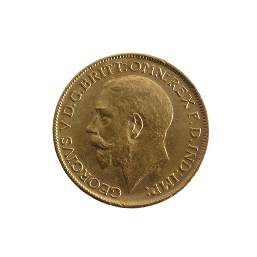 634 - A George V gold Sovereign, dated 1912, Melbourne mint mark.Provenance; The Jeffery William John Dodm... 