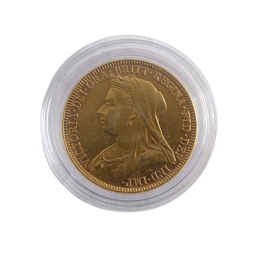 635 - A Victorian gold Sovereign, dated 1893.Provenance; The Jeffery William John Dodman Collection of Coi... 