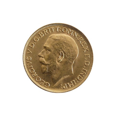 637 - A George V gold Sovereign, dated 1913.Provenance; The Jeffery William John Dodman Collection of Coin... 